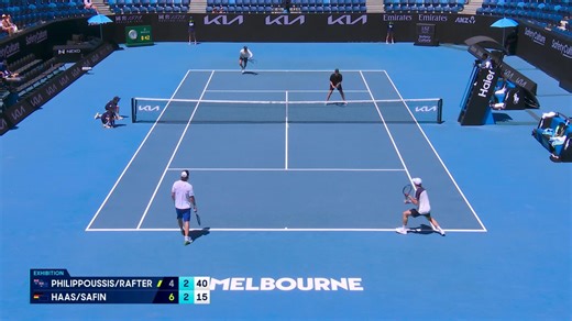 Seeing doubles, playing singles @ Kia Arena 😋 🎥: ESPN • TNT Sports • Wide World of Sports • WOWOW | Australian Open