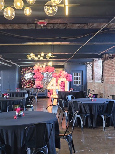 40th Birthday Party Ideas: Pink and Black Themes