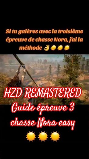 Horizon Zero Dawn Remastered 🎮 "Guide épreuve 3 chasse Nora easy" #horizonzerodawn #tipsgaming