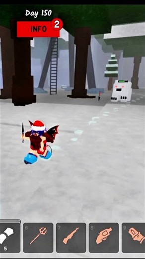 There's a Polar Bear! 99 nights in the forest. Roblox