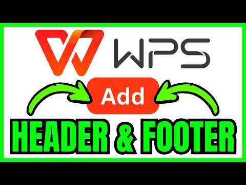 How To Add HEADER And FOOTER In WPS Office (QUICK & EASY) 2026