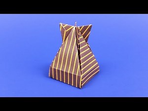 How to make an Origami Dropbox, a cool paper gift box designed by José Meeusen