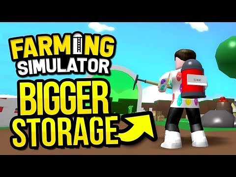 UPGRADING MY STORAGE in ROBLOX FARMING SIMULATOR