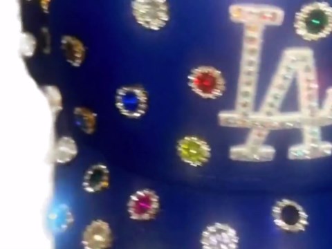 Royal Blue LA Bling Snap Back Hat - Etsy