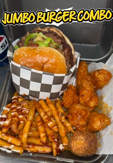 Delicious Jumbo Burger Combo in Chicago