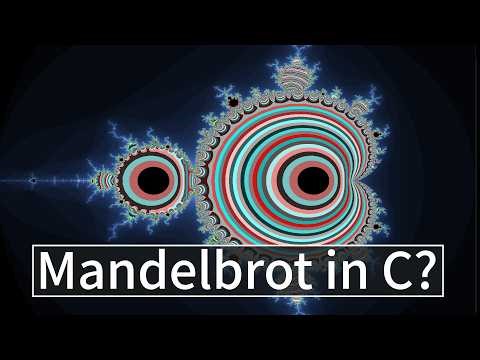Coding a Mandelbrot in C and its super awesome.