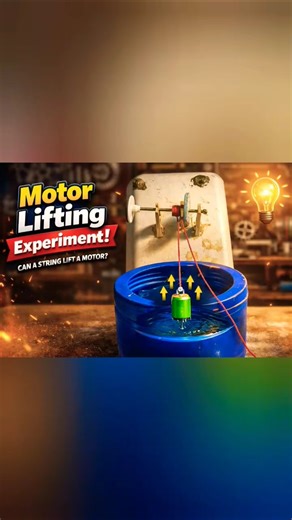 Amazing Motor Lifting Experiment Using String | Simple Science Project That Works!