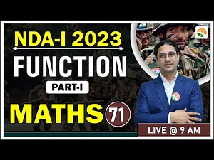 NDA Maths Classes | Function for nda | NDA Maths Preparation 2023|Complete NDA Maths