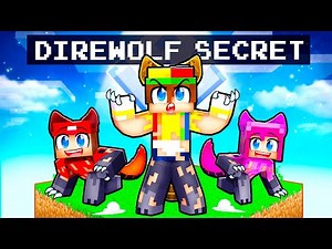 Having a SECRET DIREWOLF FAMILY in Minecraft!