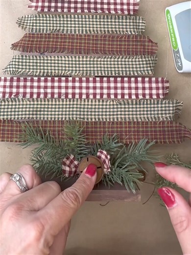161K views · 3.1K reactions | DIY Rustic Frayed Fabric Wood Tree ...