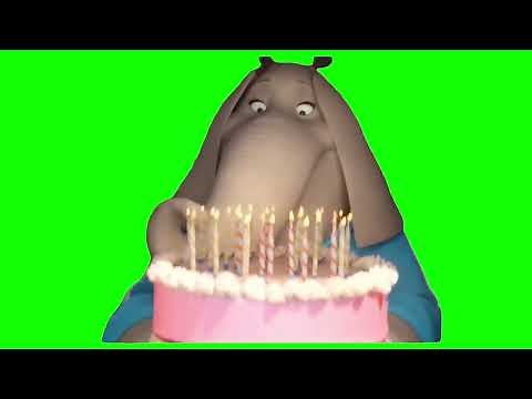 That Annoying Fat Elephant B**** from "Sing" Singing Happy Birthday - Green Screen