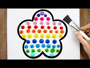 Flower / How to Draw Easy Landscape / Acrylic Painting Tutorial