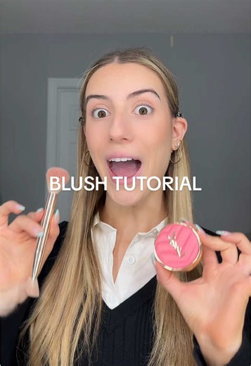 SCHOOL MAKEUP ROUTINE DAY 9🤓📚✏️ How to use powder blush! #makeup #makeuptutorial #blush #blushtutorial #blushhack