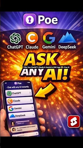 Use ChatGPT, Claude & Gemini in ONE App! 🤯 Poe AIAlternative: One App for All AI Chatbots! 🚀 Poe AI