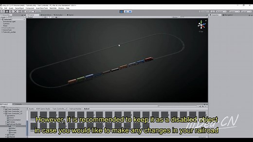 Unity3D铁路控制系统源码Train Controller Railroad System视频教程
