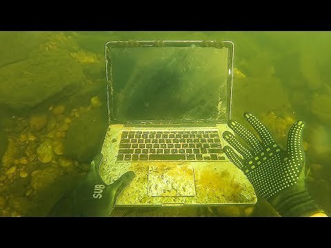 Found Macbook, Apple Watch and a GoPro Underwater in River! (Scuba Diving)