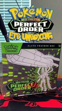 Pokemon Mega Evolution: Perfect Order Elite Trainer Box Unboxing