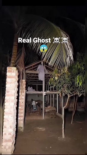 Spooky Ghost Sitting on Roof - Real Haunting Video
