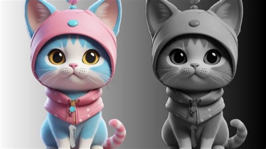 【Maya人物建模】从拉box开始教你，超详细的Q版卡通动物角色“小猫咪”建模教程