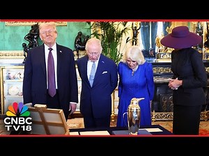 WATCH: President Trump and Melania Visit The Royal Collection Exhibition With King Charles | N18G