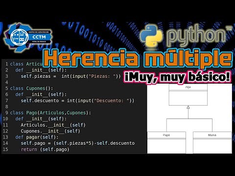 👨‍👩‍👧 Herencia múltiple en clases | Python desde cero | ¡Muy, muy Básico!
