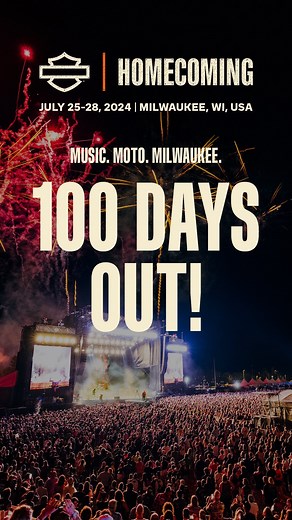 Harley-Davidson on Instagram: "The countdown is on. Only 100 days until our annual @hdhomecoming Festival roars to life. @nitrocircus is BACK!  Get ready for gravity-defying stunts & a fusion of music and action sports on Milwaukee’s lakefront this summer. Two-day tickets are running low. Hit the link in bio for more info and to grab those tickets before they’re gone. #HarleyDavidson #HDHomecoming #NitroCircus"