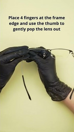 The secret of semi-rimless glasses: How do you remove the lenses?
