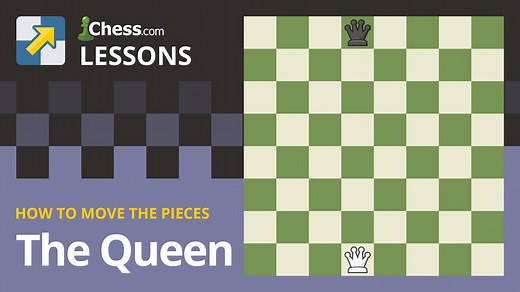 Learn how to move the chess queen (the most powerful piece in the game!) in our lessons for beginners! 👩‍🎓 ♔♕♖♗♘♙♚♛♜♝♞ Try over 130 new lessons taking you all the way from the opening moves to advanced endgame patterns at chess.com/lessons! 👩‍🏫 | Chess.com