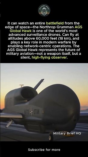 The $200M Spy Drone That Never Sleeps: AGS Global Hawk 🛰️