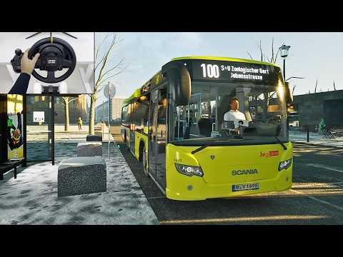 First Time Driving a Bus - Realistic Bus Simulator | Steering Wheel Gameplay