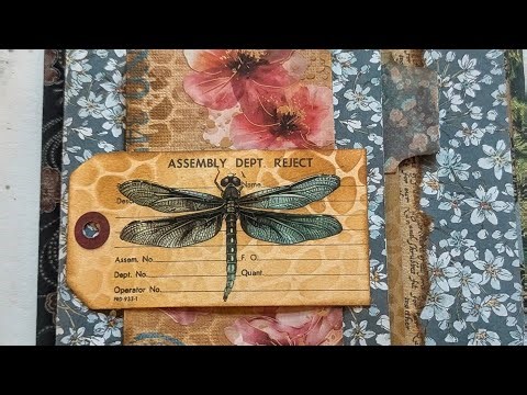 Hidden Pocket and a Flip Junk Journal Tutorials - Midnight Garden