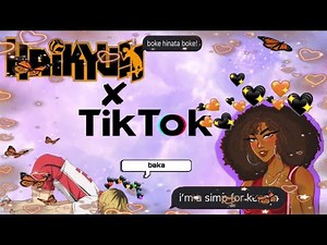 ||Haikyuu reacts to black y/n’s TikTok||