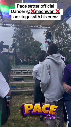 Pace setter official Dancer @❌machwani❌ on stage with his crew