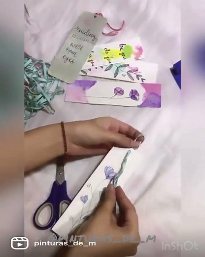 How to tie ribbon on bookmark || Tutorial #ribbontutorial #bookmarkmaking