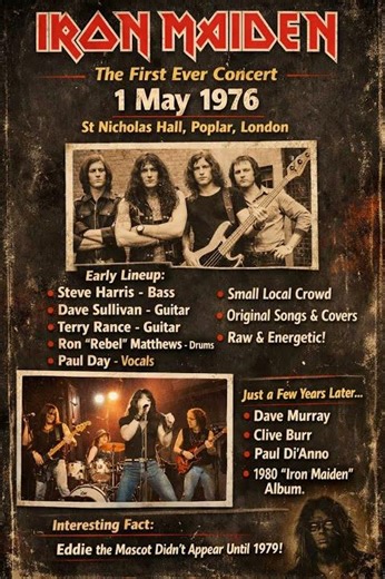 The 1st Ever Iron Maiden concert