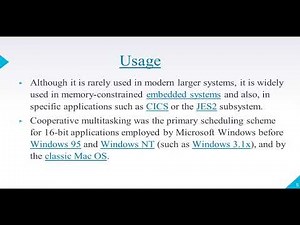 Context Switching, Cooperative Multitasking, Preemptive Multitasking