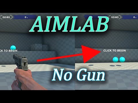 First Day using AIMLAB ! (Remove gun from AIMLAB in 3 easy steps)