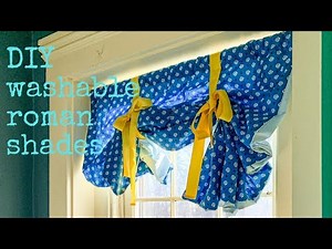How to Make DIY Washable Roman Shades