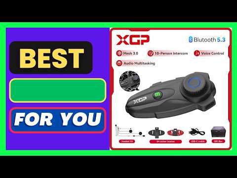 2025 XGP-X10 Bluetooth Motorcycle Intercom Wireless