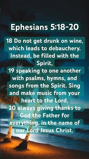 Resolution for the new year! Ephesians 5:18-20