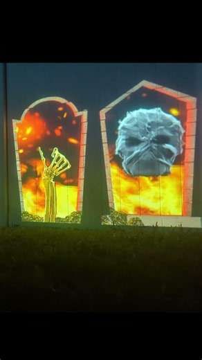Evil Graveyard Halloween Projection