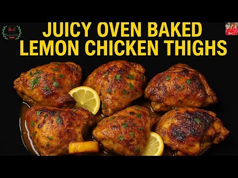 Juicy Oven-Baked Lemon Chicken Thighs | Easy Lemon Chicken Recipe