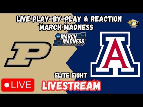 Purdue vs. Arizona | TBS | College Basketball | MARCH MADNESS LIVESTREAM | Elite Eight