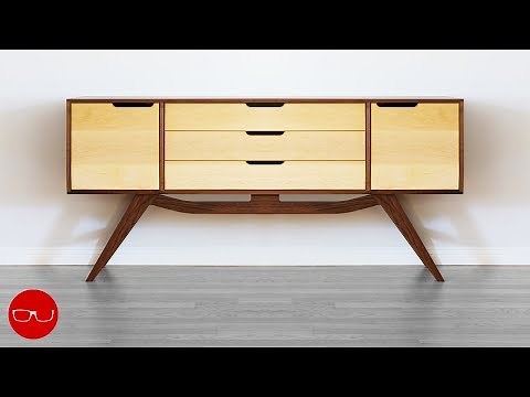 Making a Bedroom Dresser - Mid Century Modern Woodworking