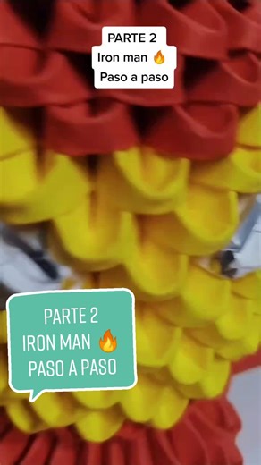 Tutorial de Origami Iron Man: Parte 2 Paso a Paso