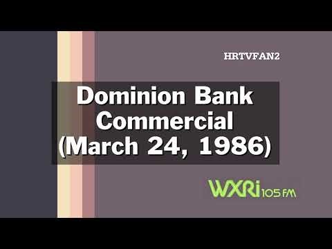 March 24, 1986 Dominion Bank of Greater Hampton Roads Radio Commercial
