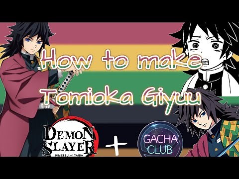 How to make Tomioka Giyuu in gacha club
