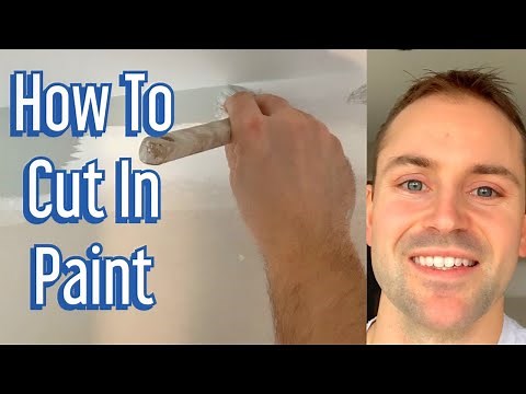 How To Cut In Paint Using A Cut Brush In A Straight Line DIY (Wooster Cut Brush)