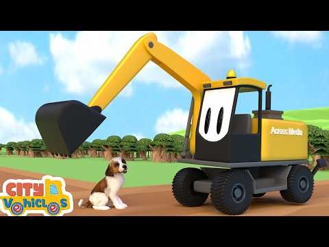 Cement Mixer Accident! Big Crane & Dump Truck to the Rescue – Kids Construction Adventure 🚧🚜