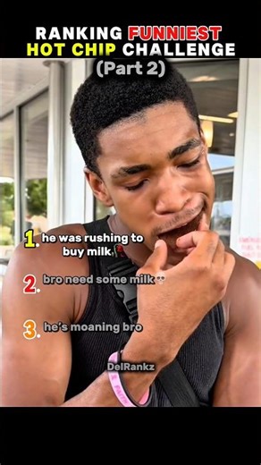 RANKING The Most Painful Hot Chip Reactions (Part 2) 🌶️💀 #hotchipchallenge #ranked #shorts